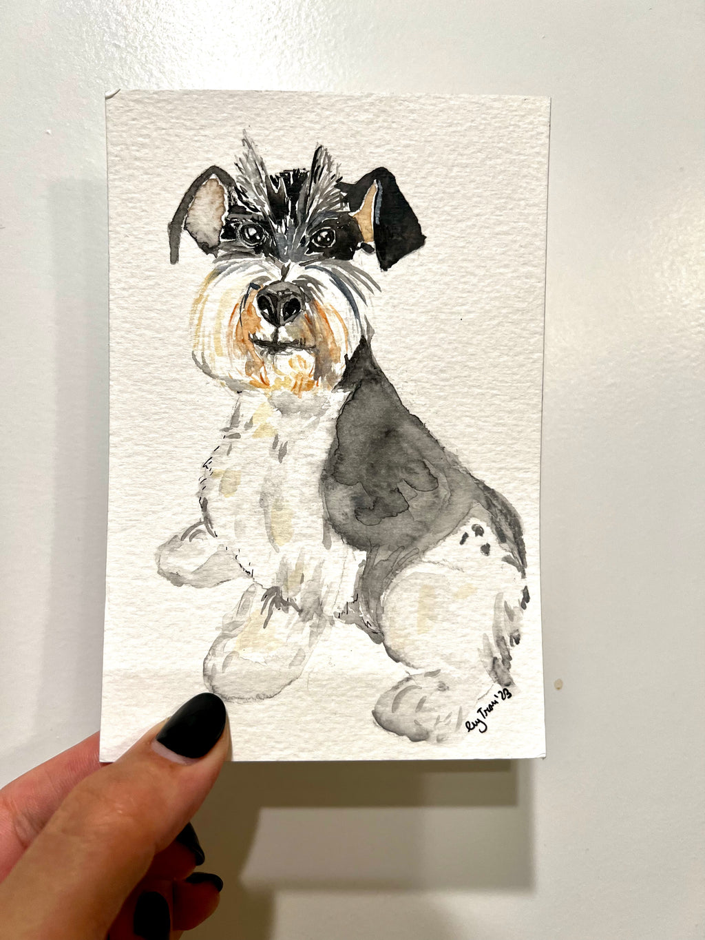 Custom pet portrait (4"x6")